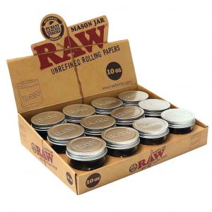 RAW14495D RAW Jar Mason 10oz 295ml 12 Unds Display